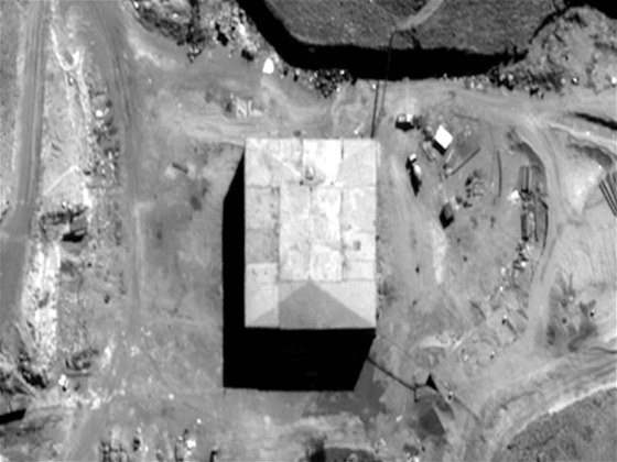 Satelitní snímek tajného syrského jaderného zaízení