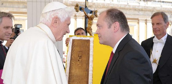 Jihomoravský hejtman Michal Haek se u s papeem setkal ve Vatikánu