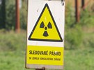 Zbytky bývalého areálu úpravny uranu MAPE nedaleko Mydlovar na...