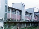 Historické snímky budov bývalého areálu úpravny  uranu MAPE nedaleko Mydlovar...