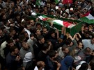 Dav Palestinc nese tlo sedmnáctiletého Milada Saida Ayyashe, který zahynul pi páteních protestech