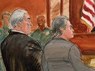 éf Mezinárodního mnového fondu Dominique Strauss-Kahn ped soudem na Manhattanu (17. kvtna 2011)