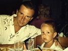Ondej Soukup se synem Frantikem v Jugoslávii (1985)