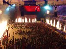 Velkolepé zahájení dtských her v turecké Ankae.