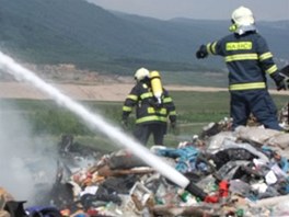 Por skldky odpadk u Vysok Pece na Chomutovsku v kvtnu 2011.