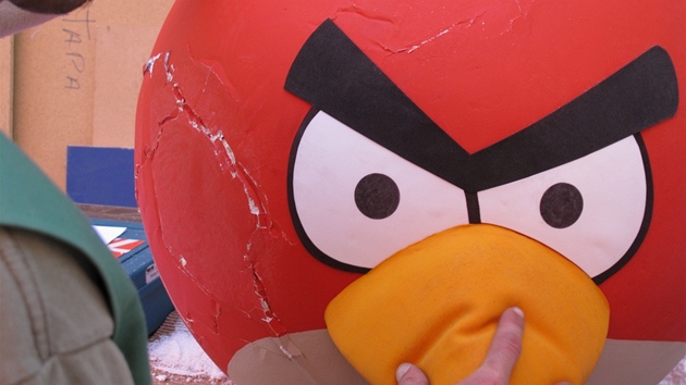 Natáení reklamy Angry Birds