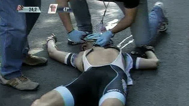 TRAGÉDIE. Ve 3. etap cyklistického Gira vyhasl ivot Belgiana Woutera Weylandta.