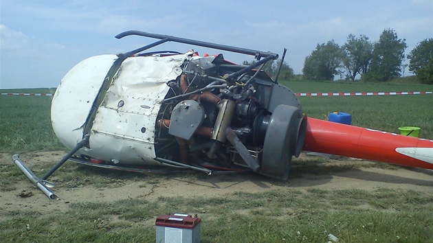 Nehoda malého vrtulníku ve Skuti u Chrudimi (11. kvtna 2010)