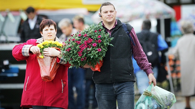 Náv�t�vníci výstavy Hobby v �eských Bud�jovicích. 