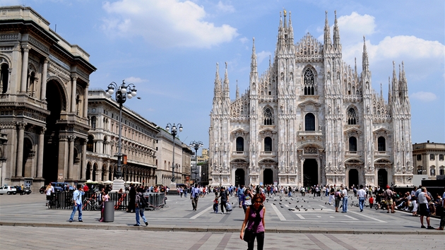 Piazza del Duomo s katedrálou v Milán