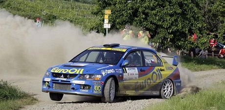 Václav Pech  pi Rallye Hustopee