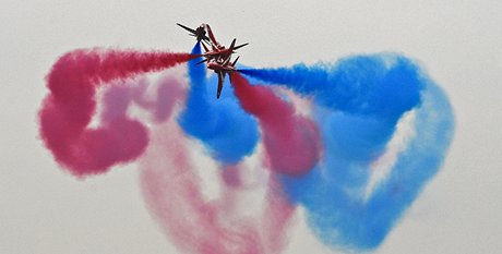 Britská vojenská akrobatická skupina The Red Arrows