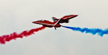 Britská vojenská akrobatická skupina The Red Arrows