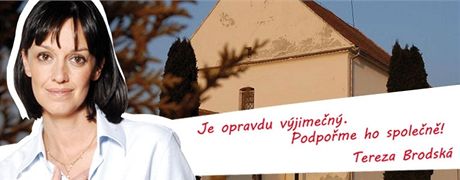 Obnovu kostela podporuje i Tereza Brodská