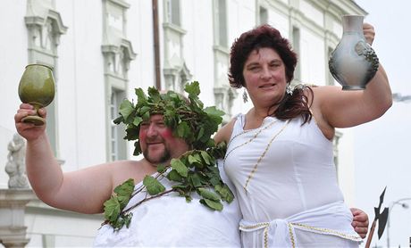 Tak jako loni, i letos bude ústední postavou historického prvodu o znojemském vinobraní mýtický Bakchus. Ilustraní foto