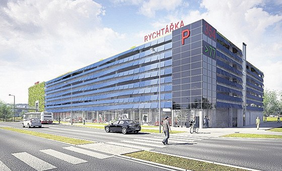 Studie parkovacího domu Rychtáka, který bude v roce 2011 oteven v Plzni