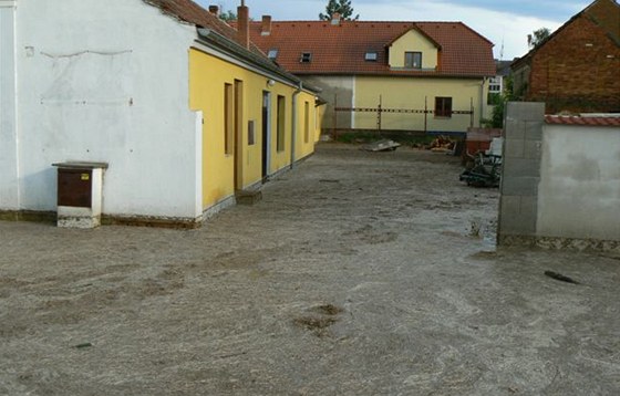 Povodeň v obci Úlice na Plzeňsku