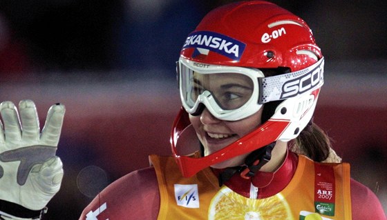 Lyžařka Šárka Záhrobská je mistryní světa ve slalomu