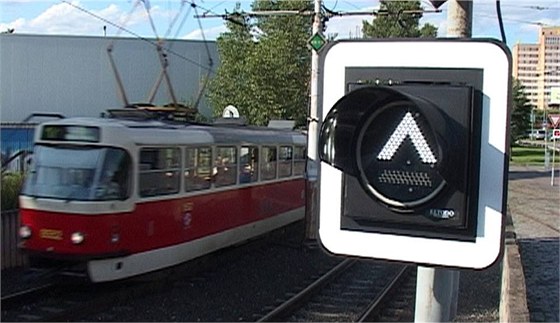Nový tramvajový semafor