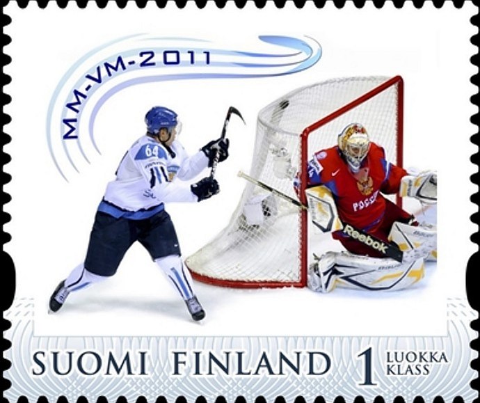 Granlund�v gól na po�tovní známce.