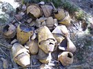 Pancéové psti a dalí munice z druhé svtové války nalezené v lese u obce Obora na Tachovsku