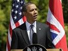 Americký prezident Barack Obama na návtv ve Velké Británii