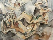 Jednm ze zabavench dl je kubistick obraz Emila Filly Dv eny (1913),