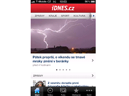 Aplikace iDNES.cz pro Apple iPhone