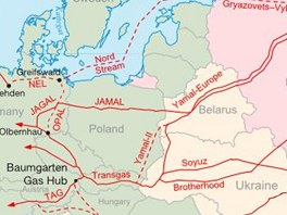 Plynovody Nord Stream a South Stream Rusku umožní vyhnout se dodávkám přes střední Evropu.