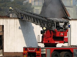 Por skladu svek a dekorativnch pedmt v Hruovanech u Brna.