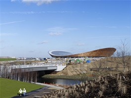 Olympijsk velodrom v Londn. Autorem je studio Michaela Hopkinse, ktermu radil znm cyklistick zvodnk Chris Hoy.