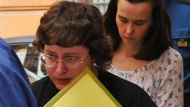 Barbora Škrlová u odvolacího soudu (20. srpen 2008)