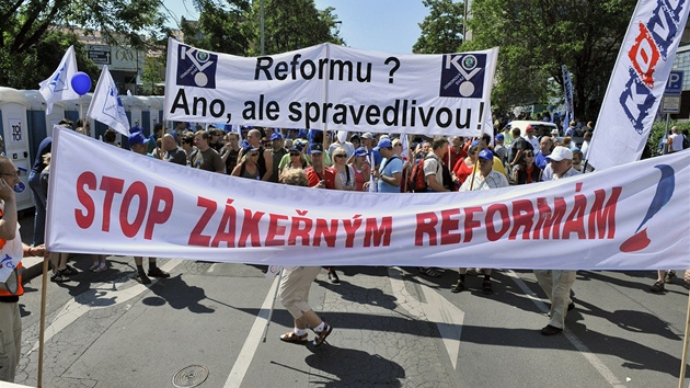 Demonstrace odbor proti reformm (21. kvtna 2011)