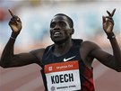 Steepla Paul Kipsiele Koech pi vtzstv na Zlat trete. 