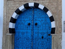 Sidi Bou Said, typická modrobílá andaluská architektura