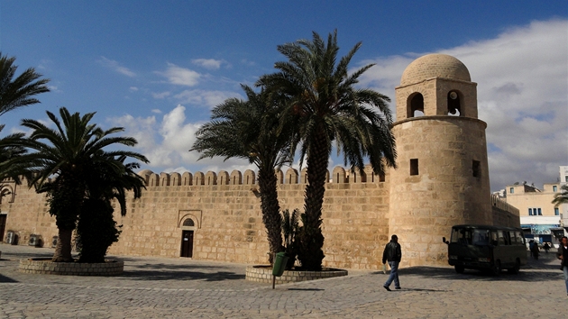 Sousse, arabská Medina s hradbami z 9. století