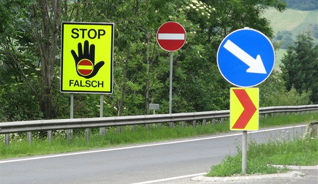 Nájezd na dálnici v Rakousku