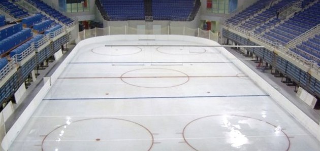 Empty Hockey Rink
