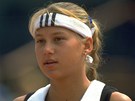 Anna Kurnikovová byla nejmladí hrákou na svt, která bojovala na profesionálním kurtu a vyhrála.