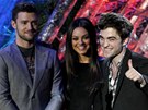 Justin Timberlake, Mila Kunisová a Robert Pattinson na MTV Movie Awards Show...