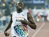 TRIUMF V LIJKU. Usain Bolt ovldl v Oslu bh na 200 metr.