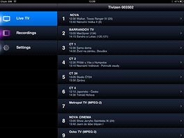 Elgato Tivizen - screnshot - seznam TV