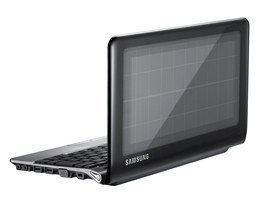 Netbook Samsung NC215S vyuv k napjen i solrm panel.
