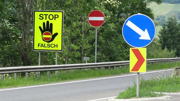 Nájezd na dálnici v Rakousku