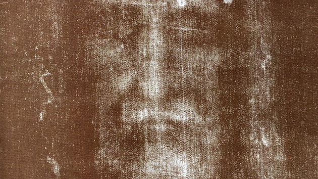 Portrét Jeíe Krista na Turínském plátn.