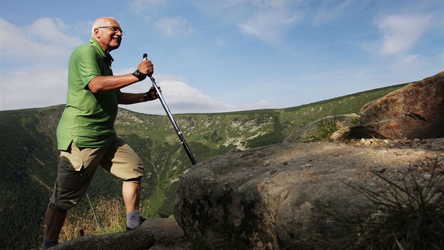 Ka�doro�n� vyrá�í prezident Václav Klaus v rámci tradi�ní Svatovav�inecké pouti...