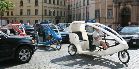 Velotrixi vozí vtinou turisty v centru metropole.