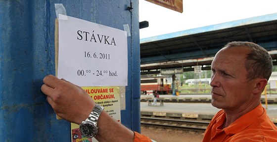 eleznici ochromila stávka - 16. erven 2011 (ilustraní snímek).