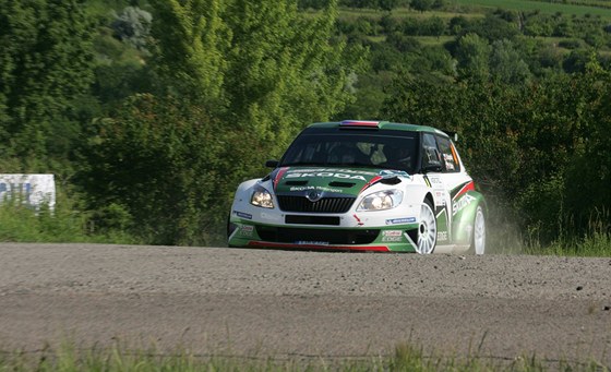 Jan Kopecký a Petr Starý na  Rallye Hustopee