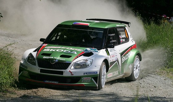 Jan Kopecký a Petr Starý na  Rallye Hustopee